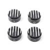 LIRU Black & Chrome Motorcycle Head Bolt Nut Covers,Motorcycle Head Bolt Covers Nut Covers 4 PCS for Street Twin-Street Scrambler,Street Cup,for Thruxton 2016+,for Thruxton R 2016+ view 2