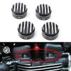 LIRU Black & Chrome Motorcycle Head Bolt Nut Covers,Motorcycle Head Bolt Covers Nut Covers 4 PCS for Street Twin-Street Scrambler,Street Cup,for Thruxton 2016+,for Thruxton R 2016+ view 4