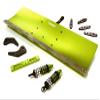 Green Alloy Machined Snowplow Kit for Arrma 1/10 Vorteks 4X4 3S BLX, 400mm view 1