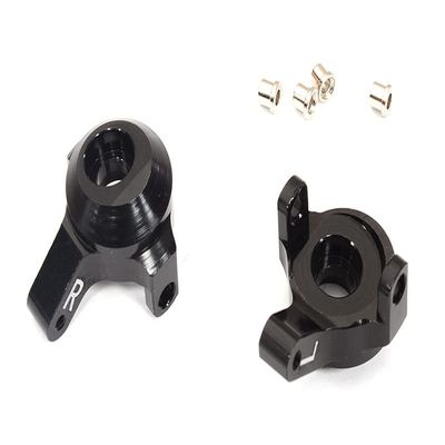 Billet Machined Black Alloy Steering Knuckles for Axial 1/24 SCX24 Rock Crawler