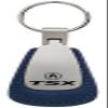 AU-TOMOTIVE GOLD Leather Teardrop Key Chain for Acura TSX (Blue) view 1