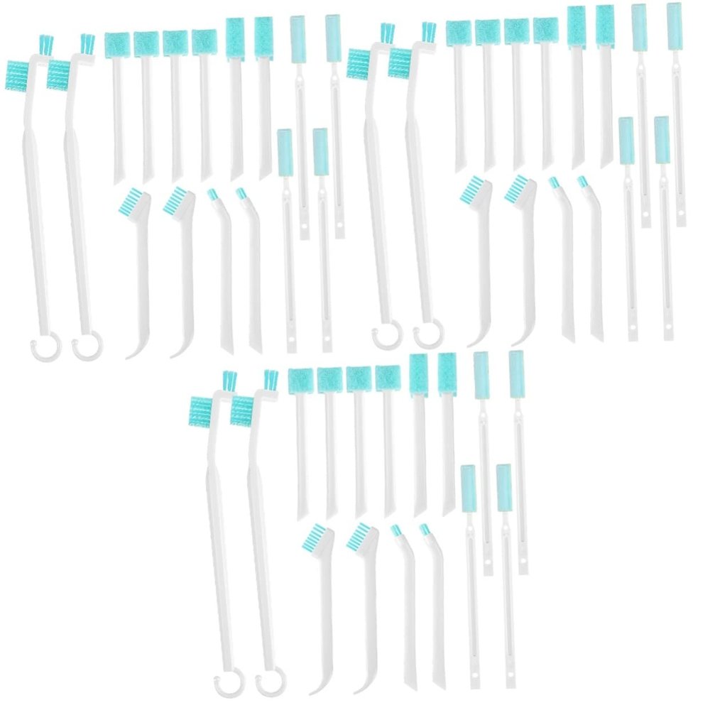 ULTECHNOVO 48pcs Multi-Purpose Shower Cleaning Brush for Household Crevice Cleaner Tool for Bathroom Detailing Brush for Keyboard Bottle