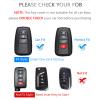 OFFCURVE for Toyota Key Fob Cover Premium Soft TPU Car Key Case Key Holder Fit for 2018-2022 Toyota RAV4 Camry Corolla Avalon C-HR Prius GT86 Highlander Car Smart Key Accessories, Pink view 2