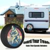 RV Spare Tire Cover Big Foot Fishing Waterproof DustProof Universal for Trailer SUV Van Camp Travel Trailer 12" 13" 14" 15" 16" 17 Inch Wheel view 2