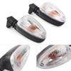 FSFY 1 Pair Clear Turn Signal Indicator Light for BMW F650GS R1200GS F800GS HP2 Enduro(White Lens) view 2