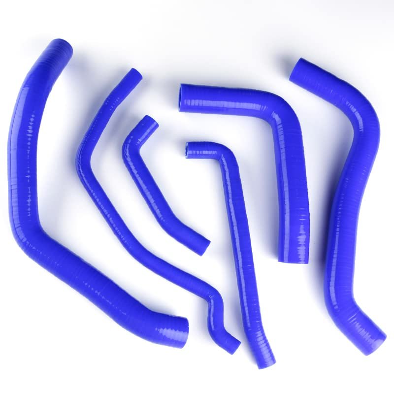 ZAP Performance Silicone Radiator Hose Kit for SUZUKI GSXR 600/750 K6 2006-2009; 3-Ply Silicone Hose, 4.5mm Wall Thickness, 245 PSI Bursting Pressure, -65F to 500F Working Temperature, Blue