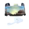 Football Visors Football Helmet Visor with Clips Scratch Resistant Visor Fits Adult & Youth Football Helmets(Clear-Plate Gold) view 1