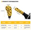 Forchrinse Green Hummingbird Hibiscus Gear Shift Knob Cover & Handbrake Cover Set 2pcs Car Accessories Universal Fit Most Vehicles view 2