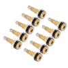 Tubeless Valve Stem, 10PCS TR618A Brass Air Liquid Tire Valve Stems 1 7/8in for Industrial Agricultural Tractor 0.625in Valve Hole view 2