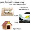 Pair 3 Yellow with Black Dots Mirror Fuzzy Plush Dice, Yellow and Black Soft Plush Car Decorative Hanging Ornament view 4