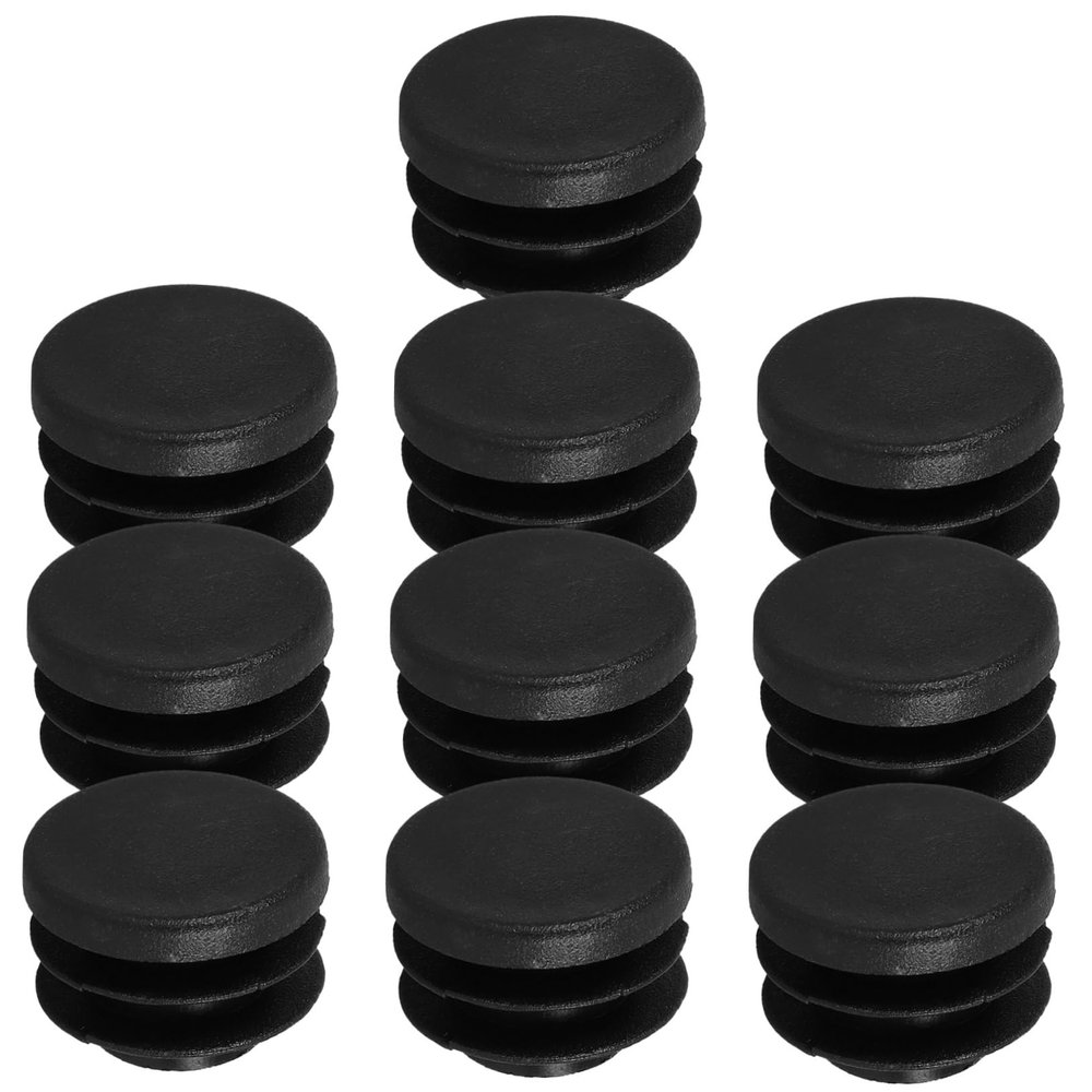 NOLITOY Handlebar Bar End Plugs 10 Pack for Mountain Bikes Black Plastic Bike Handlebar End Caps Grip Plugs