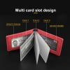 KUNGKIC Suede Car Registration Insurance Holder Furry Vehicle Glove Box Car Organizer Men Women Wallet Case Essential Document Driver License Accessories Diamond Pattern Red view 4