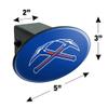 GRAPHICS & MORE University of Wisconsin - Platteville Primary Logo Oval Tow Hitch Cover Trailer Plug Insert 2" view 3