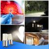 Heifymi BA15S LED Bulbs 12V,1156 1141 1003 LED Light Super Bright 6000K Bayonet Bulb Socket Single Contact,AC10-24V Replacement for Landscape Path RV Camper Trailer Boat Trunk Interior Lights,3Pack view 3