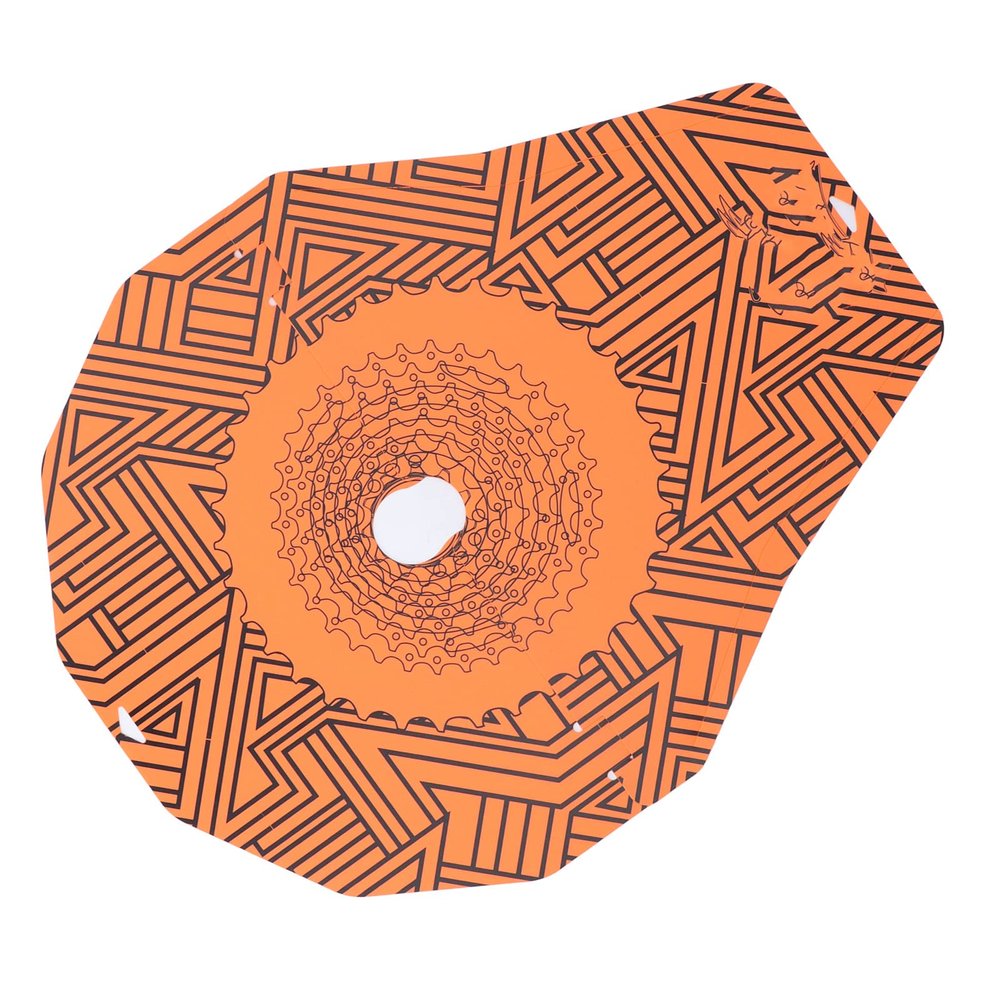 SPYMINNPOO Disc Brake Cover, Oil Prevention Wash Cover for Mountain and Road Bikes Geometric
