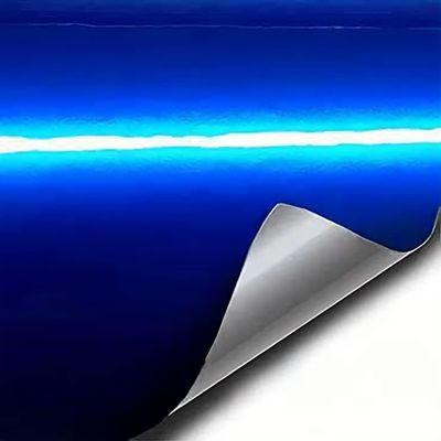 VViViD XPO Gloss Liquid Metal Dark Blue Vinyl Car Wrap Adhesive Film (1.5ft x 5ft)