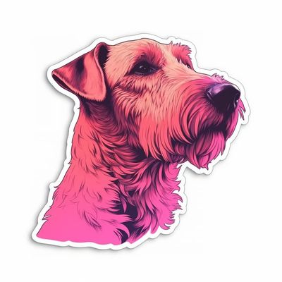 Yoonek Graphics Irish Terrier Dog Vinyl Decal Sticker for Car, Laptop, Tumbler, More. #007654-4"