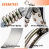 WYSIWYKA 4 Pack T-Bolt Hose Clamps, Stainless Steel Hose Clamp with Reinforcement Spring for Pipe, Turbo Intake Intercooler Clamp Working Range 2.24"-2.55"57-65mm view 4