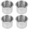 BESPORTBLE 4pcs Stainless Steel Recessed Drink Can Holder for Boats and Yachts Cup Storage Easy to Clean for Desktop Use view 1