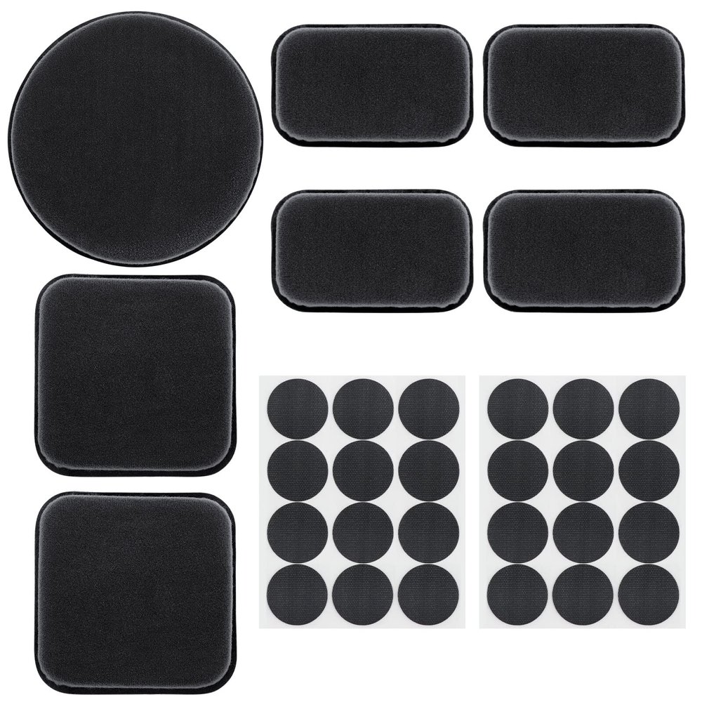 Universal Airsoft Helmet Padding, Helmet Replacement Foam Padding Kits Set,Helmet Pads Airsoft Helmet Accessories for Fast-Style/Mich/ACH/USMC/PASGT Helmet(Black)