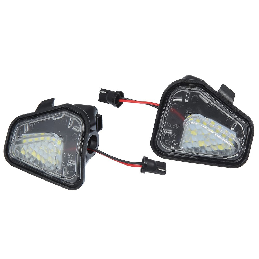 X AUTOHAUX 1 Pair Side Mirror Puddle Light LED Lamp Left and Right Side White Light Fit for Volkswagen CC 2011-2019 for Volkswagen EOS 2009-2015
