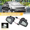 X AUTOHAUX 1 Pair Side Mirror Puddle Light LED Lamp Left and Right Side White Light Fit for Volkswagen CC 2011-2019 for Volkswagen EOS 2009-2015 view 2