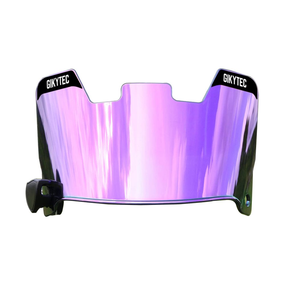 Football Visor Youth Football Helmet Visor Scratch Resistant UV Block Facial Protection Visor for Football Helmet (revo Purple)