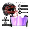 Football Visor Youth Football Helmet Visor Scratch Resistant UV Block Facial Protection Visor for Football Helmet (revo Purple) view 2