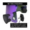 Football Visor Youth Football Helmet Visor Scratch Resistant UV Block Facial Protection Visor for Football Helmet (revo Purple) view 3