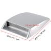Universal Silver Car Hood Bonnet Air Intake Scoop Vent Cover, Decorative Sticker view 2