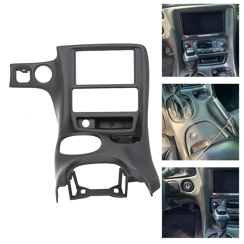 KUAFU Double Din Stereo Dash Installation Kit Compatible with 1997-2004 Chevrolet Corvette C5 Replacement for 10407815 Dash Bezel Black