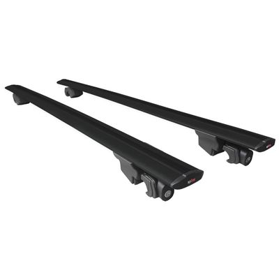 apline Compatible with Opel Zafira Family B 2011-2014 Hook Model Car Roof Rack Cross Bar Black Aluminium 2 Bars