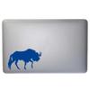 Dark Spark Decals Black Wildebeest, White Tailed GNU 4 inch Blue Indoor Outdoor Vinyl Decal view 3