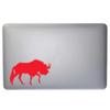 Dark Spark Decals Black Wildebeest, White Tailed GNU 7 inch Red Indoor Outdoor Vinyl Decal view 3