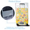 Sadnyy 3 Pieces Clear Luggage Cover PVC Suitcase Luggage Protector for 20" 24" 28" Luggage Waterproof Cover(Gray Border,Left Opening Style) view 4
