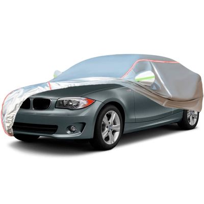 ACHETE Car Covers are Suitable for 2008-2013 BMW 128 Convertible/Coupe,Water, Rain, Sun and Snow Resistant Oxford Fabric Car Cover,with Side Door Zip (Color : White, Size : 128 Convertible)