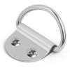 PALOZO 30 Pack Small Steel D-Ring Tie Downs Anchor Lashing Ring, Silver view 3