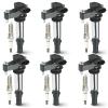 Hurotoms 6PCS Ignition Coil Pack with 6PCS Iridium Spark Plug Compatible with Buick Enclave Allure LaCrosse Rendezvous Cadillac CTS SRX STS Chevrolet Traverse GMC Saturn 2.8L 3.6L, Replace for UF375 view 1