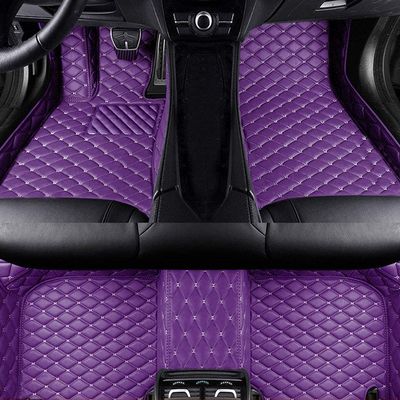 JEWRRJH Car Floor Mats for Sedan SUV Coupe Truck Sports Custom Car mat All-Weather Full Coverage Waterproof Cargo (Purple)