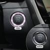 AUKEPO Car Bling Crystal Rhinestone Engine Start Ring Decals, 2 Pack Car Push Start Button Cover/Sticker, Key Ignition Knob Bling Ring, Sparkling Car Interior Accessories(Double Light Purple) view 4