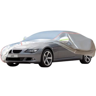 ACHETE Car Covers are Suitable for 2006-2018 BMW 650 i/i xDrive/Gran Coupe,Water, Rain, Sun and Snow Resistant Oxford Fabric Car Cover,with Side Door Zip (Color : White, Size : 650 Gran Coupe)