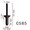 Autobahn88 Nylon Blind Pull Rivet for 0.8-4mm Thick Fastening, Compatible with Chrysler (OEM# 4630088) (Pack of 20) view 2
