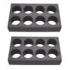DOITOOL 2pcs Milk Tea Cup Saucer Coffee Things Multi- Hole Cup Holder Foam Bottle Tea Cup Holders Beer Purse Holders for Your Car Takeout 8-Cup Tray Pearl Cotton Bottle Holder Outdoor view 1