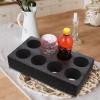 DOITOOL 2pcs Milk Tea Cup Saucer Coffee Things Multi- Hole Cup Holder Foam Bottle Tea Cup Holders Beer Purse Holders for Your Car Takeout 8-Cup Tray Pearl Cotton Bottle Holder Outdoor view 2