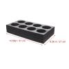 DOITOOL 2pcs Milk Tea Cup Saucer Coffee Things Multi- Hole Cup Holder Foam Bottle Tea Cup Holders Beer Purse Holders for Your Car Takeout 8-Cup Tray Pearl Cotton Bottle Holder Outdoor view 3