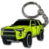 FOUR WHEEL BEAST 4Runner Accessories - Keychain 4 runner key chain key fob cover - 3rd 4th 5th gen mods car accessories trd 4 runner (Lime) view 1