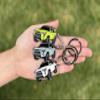 FOUR WHEEL BEAST 4Runner Accessories - Keychain 4 runner key chain key fob cover - 3rd 4th 5th gen mods car accessories trd 4 runner (Lime) view 3