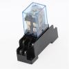 BCMCBV 12V 24V 36V 110V 220V 380V DC/AC 10A 8PIN Coil Power Relay DPDT LY2NJ HH62P HHC68A-2Z with Socket Base (Size : AC 220V) view 2
