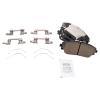 TRQ Front Brake Pads Ceramic Hardware Wear Sensor view 2