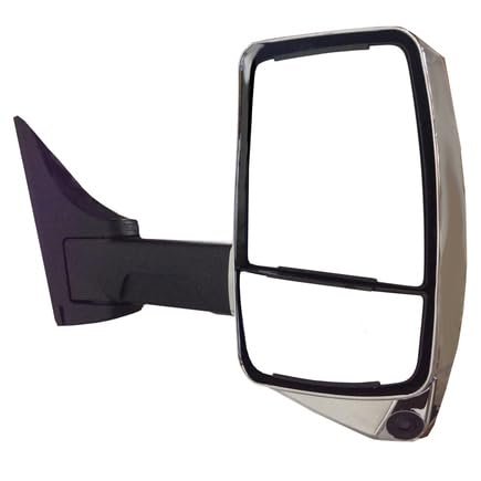 Velvac 717606 Door Mirror 2020 Xg Series, Rh, Chrome/Black, Heated, Lem, 102"